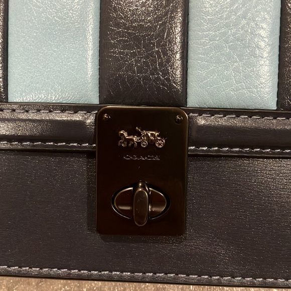 Coach Hutton Clutch With Colorblock Quilting 856 - Picture 9 of 14